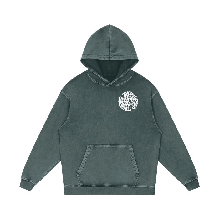 TAKE HEED ACID WASH HOODIE