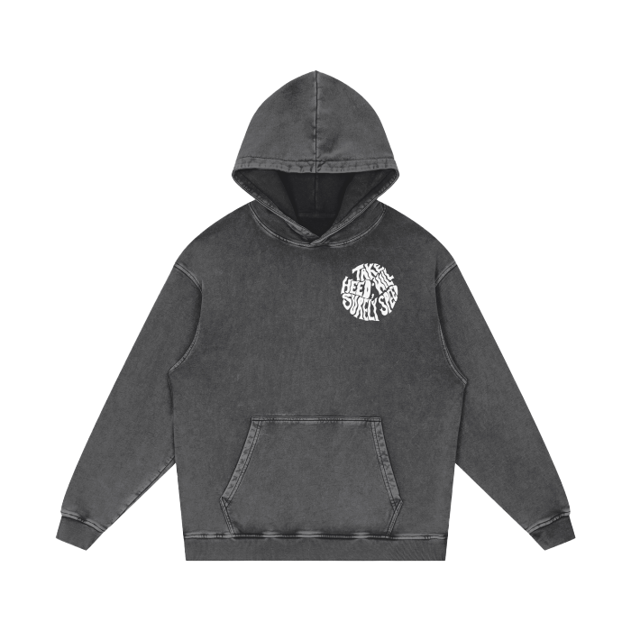 TAKE HEED ACID WASH HOODIE