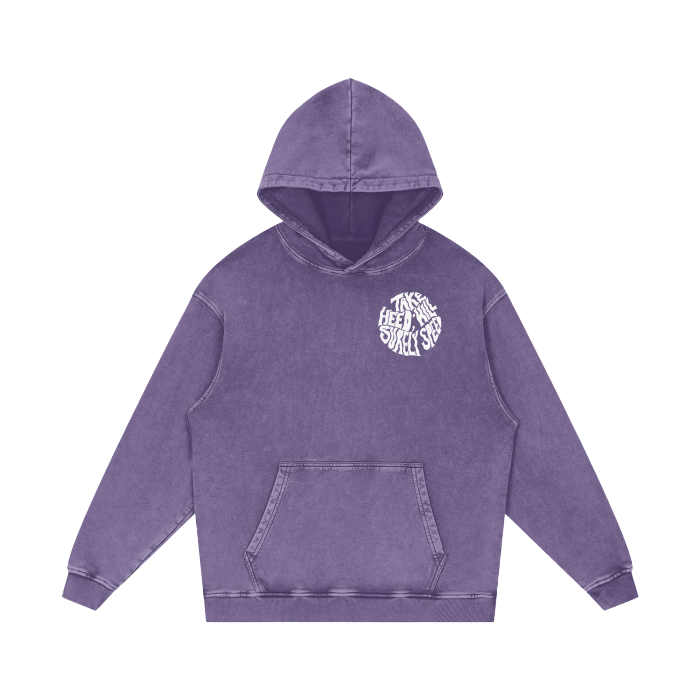 TAKE HEED ACID WASH HOODIE